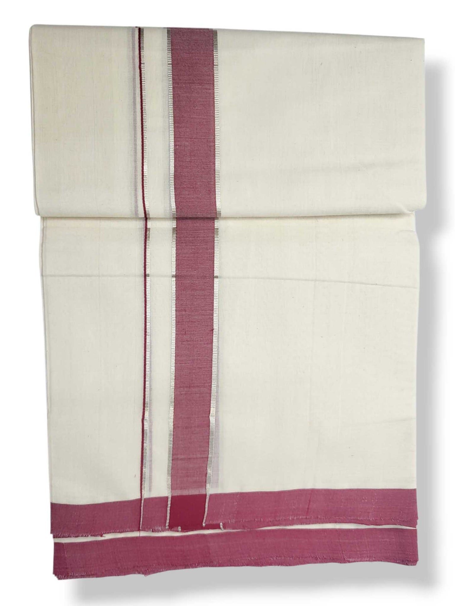 Balaramapuram Handloom Double Mundu Pure Cotton