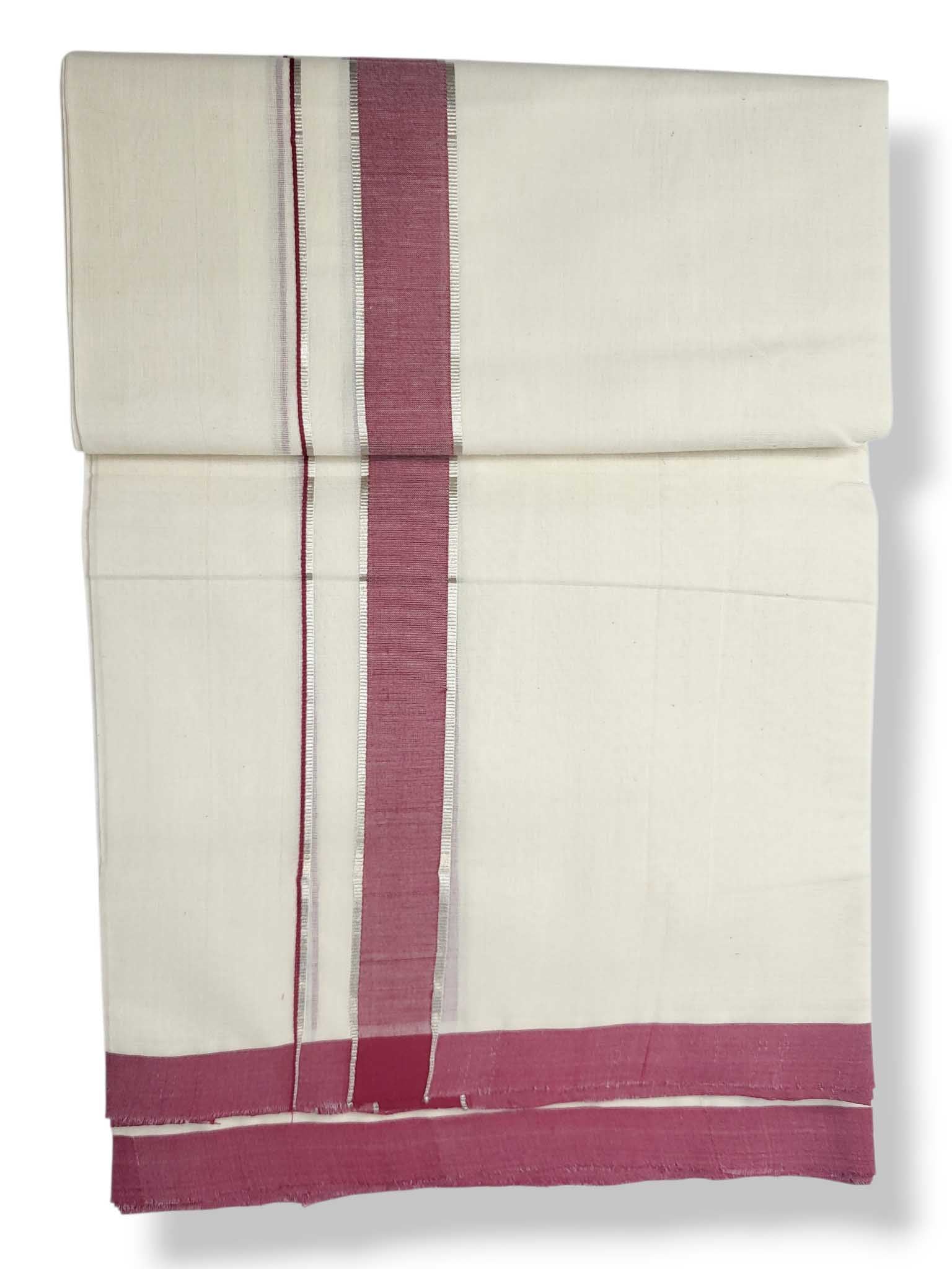 Balaramapuram Handloom Double Mundu Pure Cotton