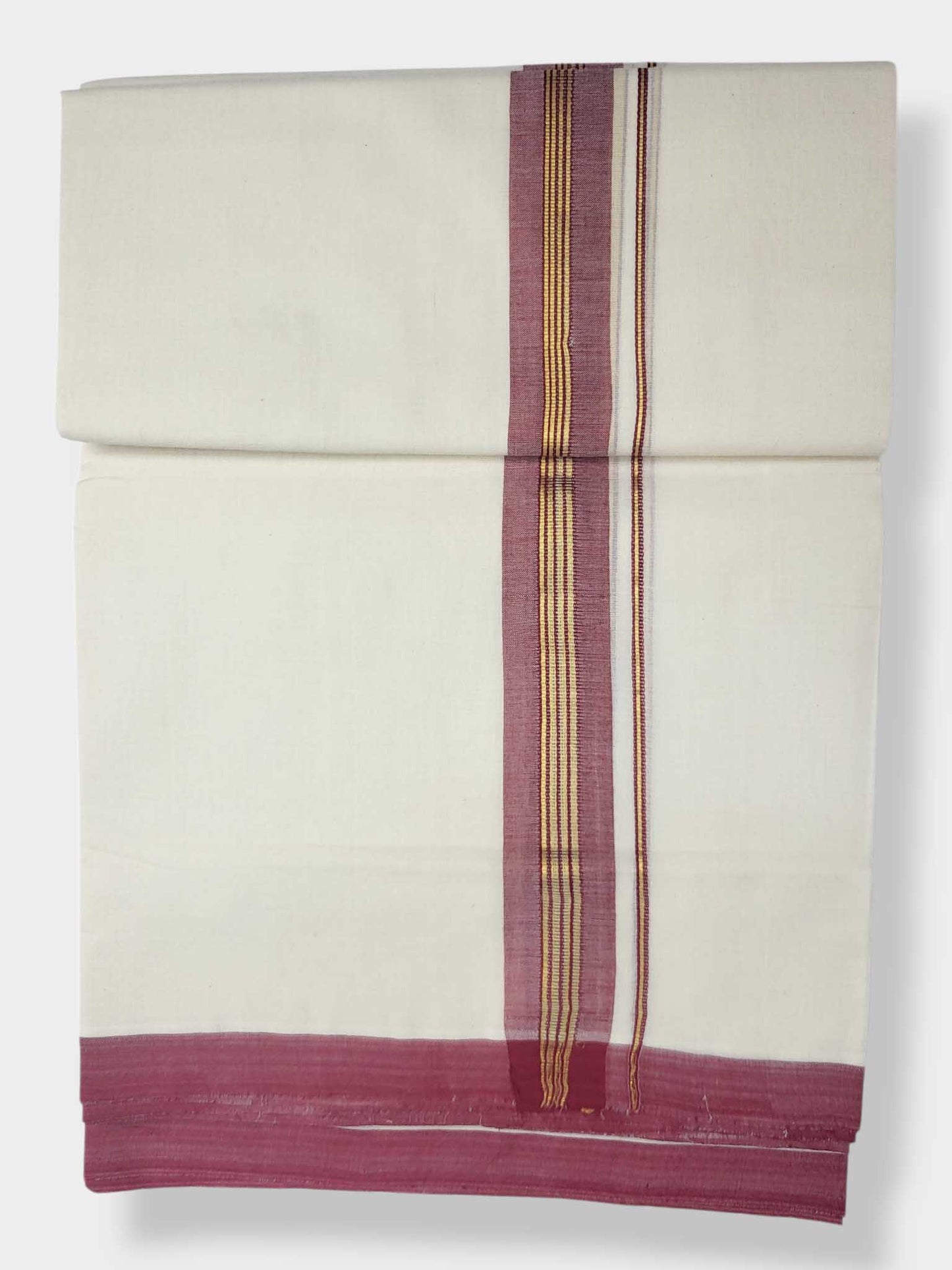 Balaramapuram Handloom Double Mundu Pure Cotton