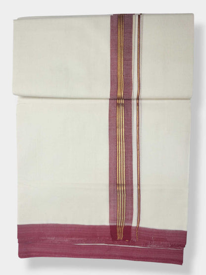 Balaramapuram Handloom Double Mundu Pure Cotton