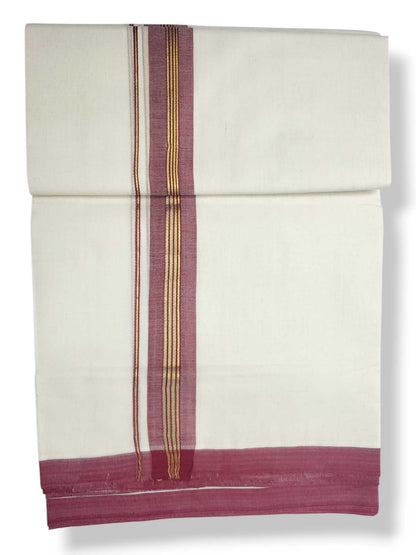 Balaramapuram Handloom Double Mundu Pure Cotton