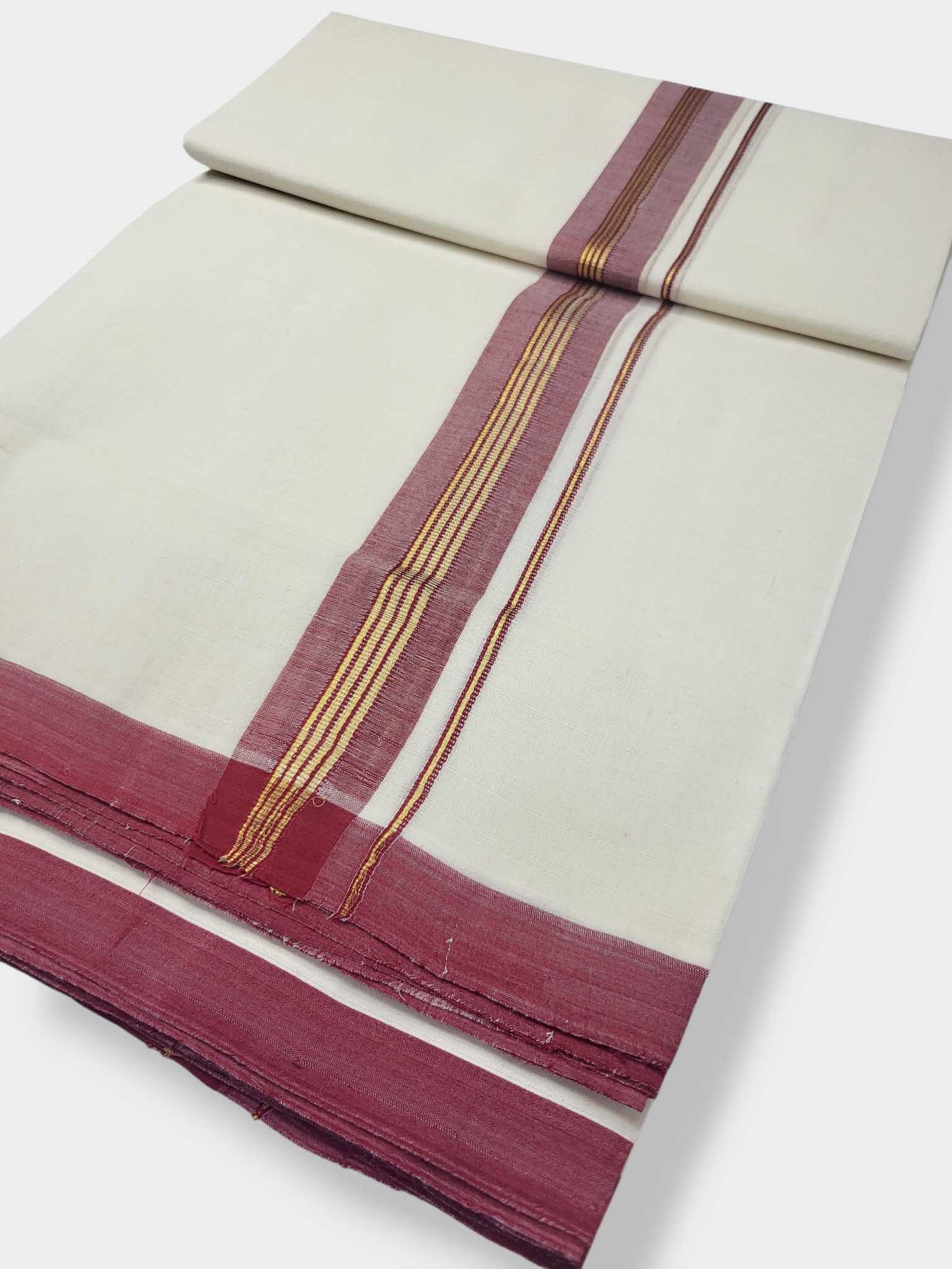 Balaramapuram Handloom Double Mundu Pure Cotton