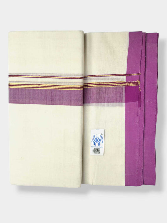 Balaramapuram Handloom Double Mundu Pure Cotton