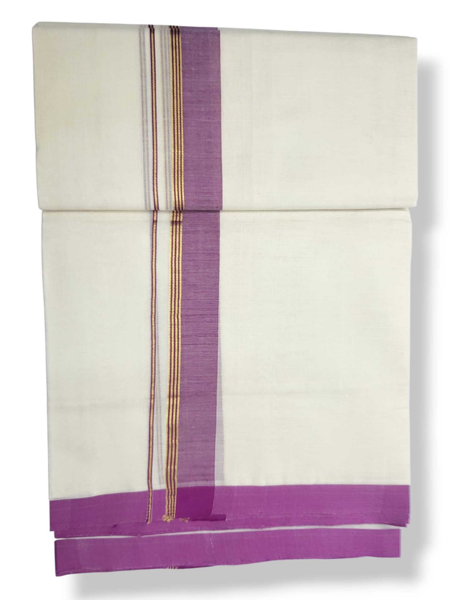 Balaramapuram Handloom Double Mundu Pure Cotton