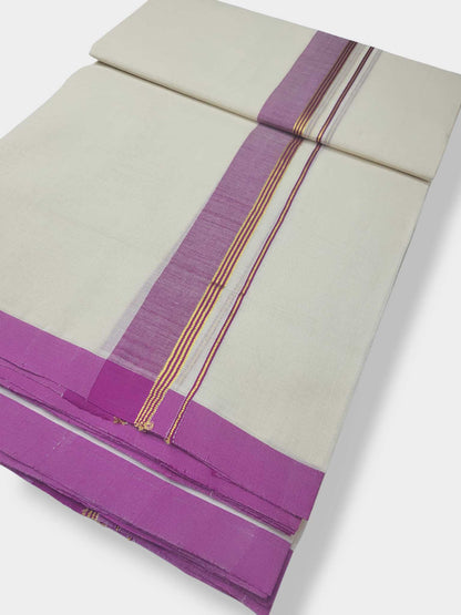 Balaramapuram Handloom Double Mundu Pure Cotton