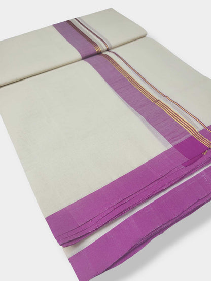 Balaramapuram Handloom Double Mundu Pure Cotton