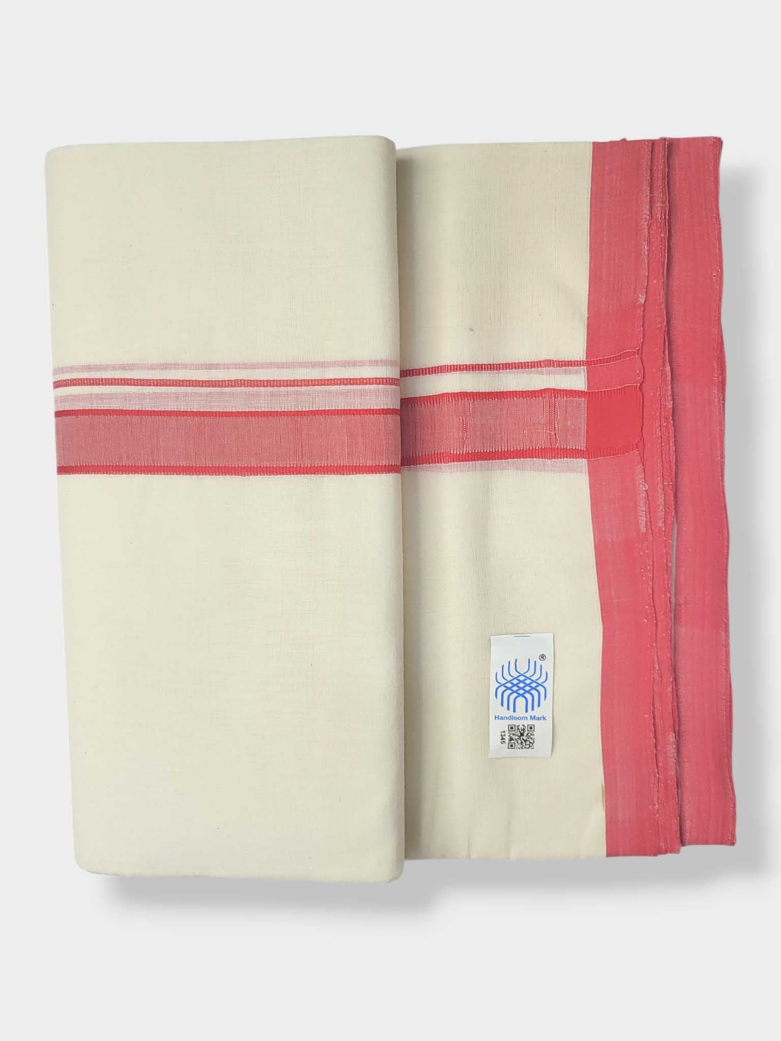 Balaramapuram Handloom Double Mundu Pure Cotton