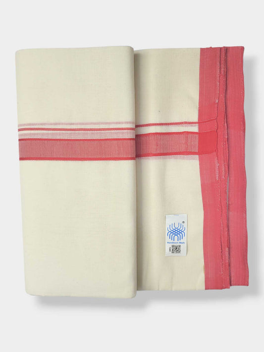 Balaramapuram Handloom Double Mundu Pure Cotton