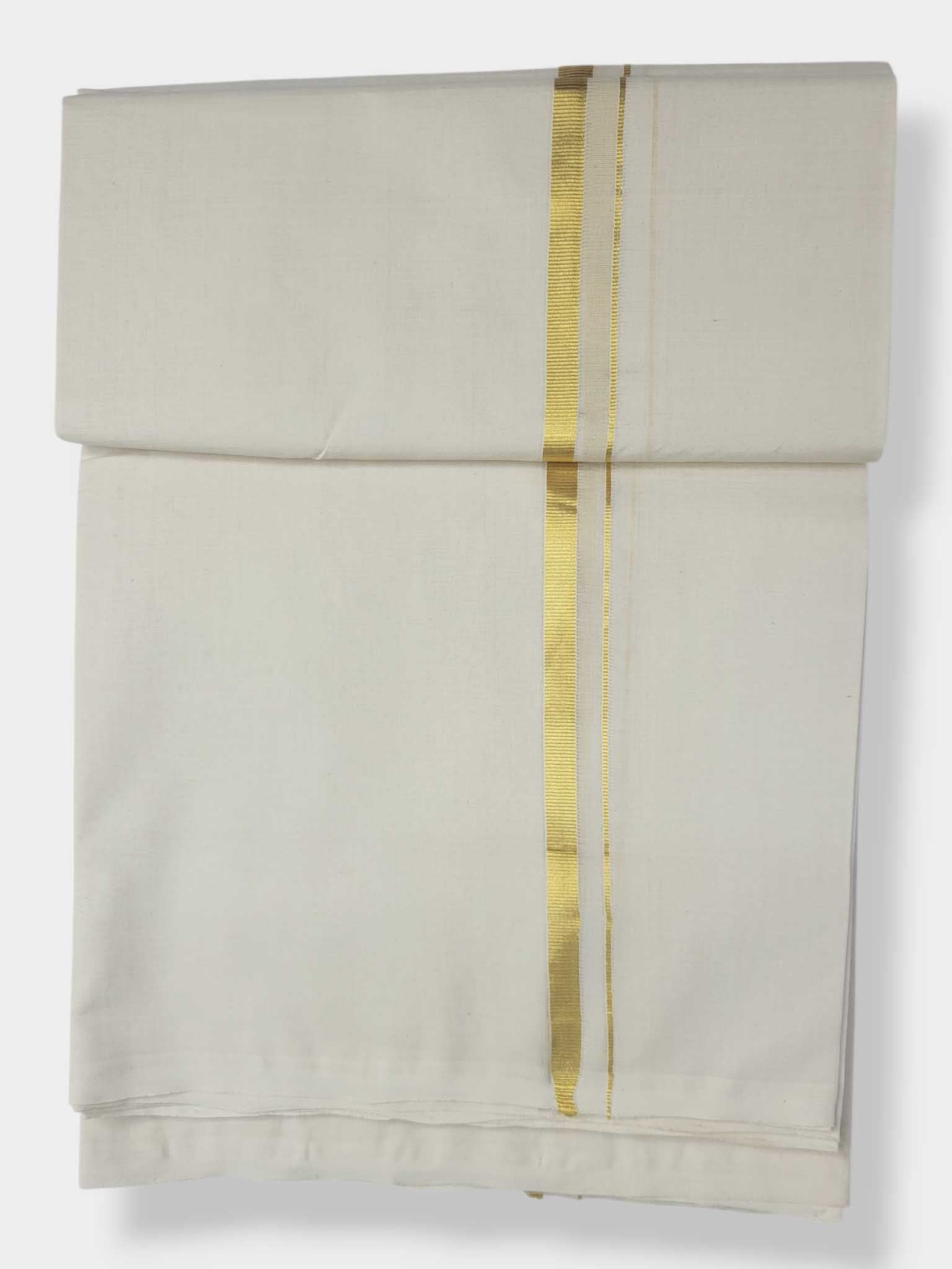 Balaramapuram Handloom Double Mundu Pure Cotton