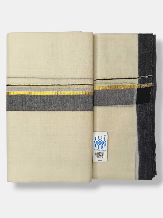 Kerala Balaramapuram Pure Cotton Handloom Mundu/Dhoti