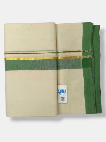 Kerala Balaramapuram Pure Cotton Handloom Mundu/Dhoti