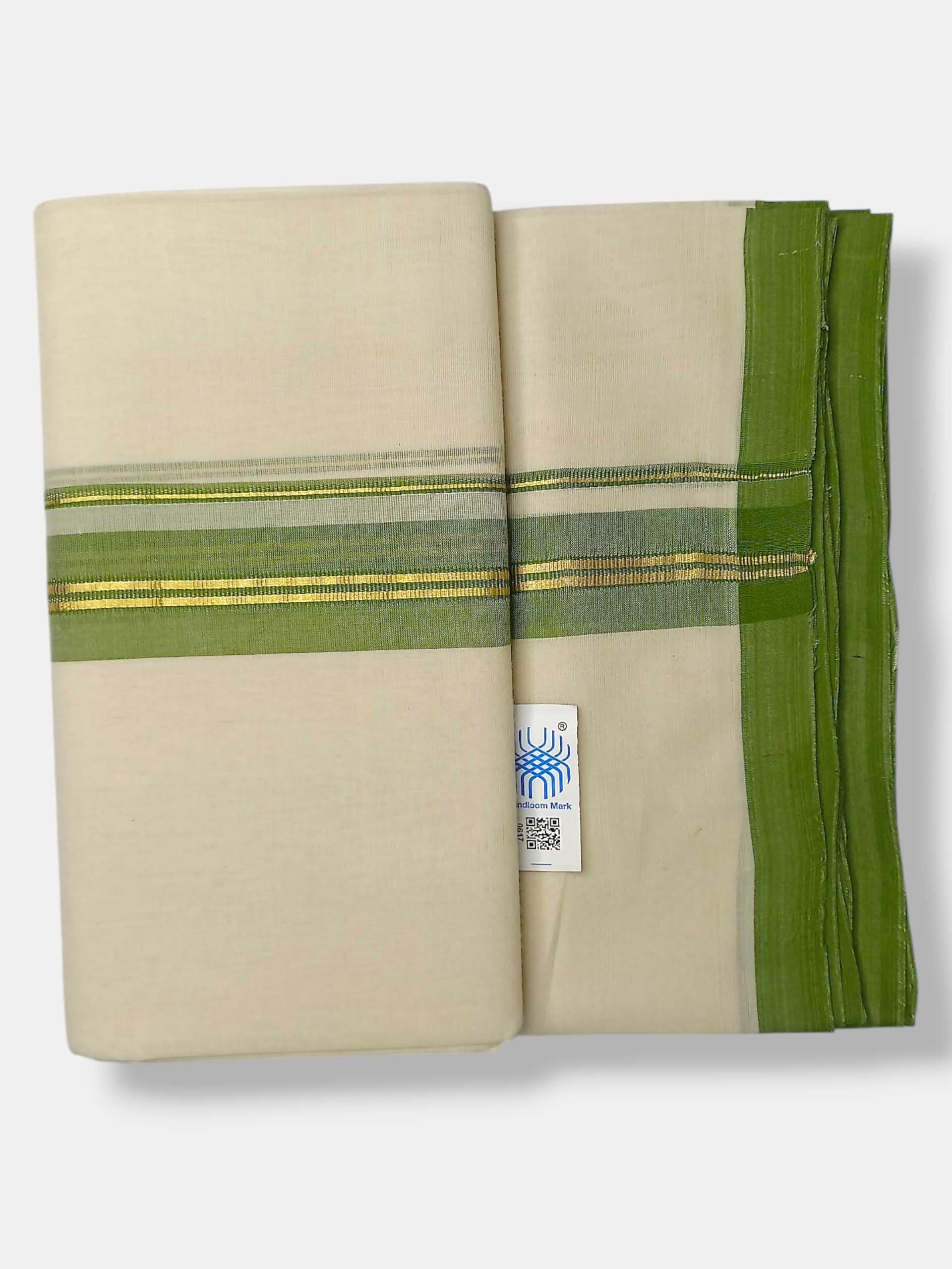 Kerala Balaramapuram Pure Cotton Handloom Mundu/Dhoti