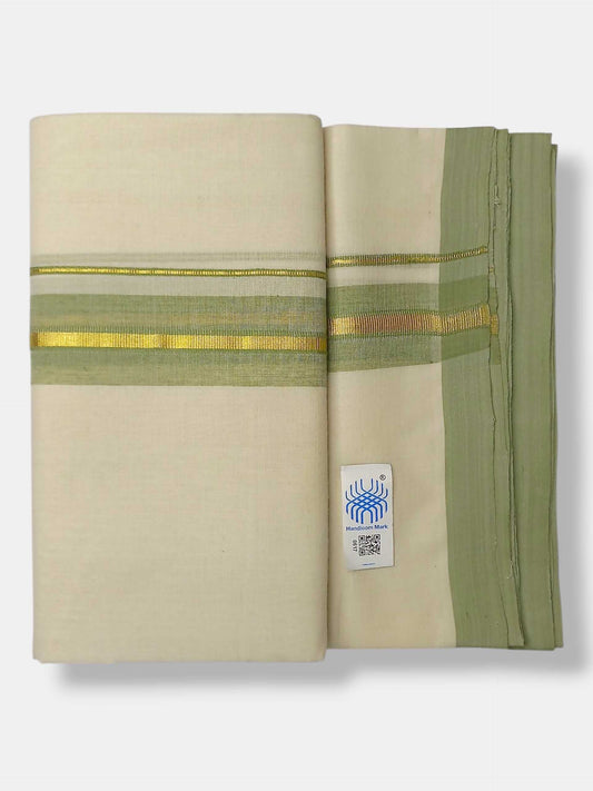 Kerala Balaramapuram Pure Cotton Handloom Mundu/Dhoti