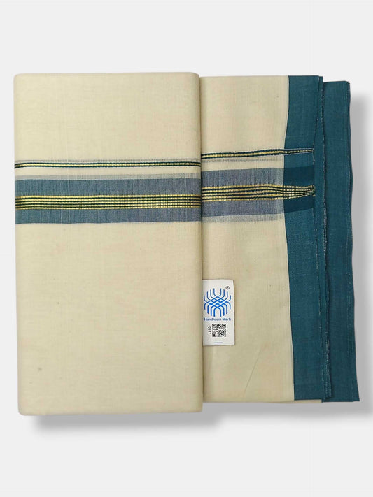 Kerala Balaramapuram Pure Cotton Handloom Mundu/Dhoti