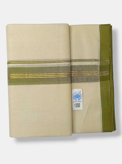 Kerala Balaramapuram Pure Cotton Handloom Mundu/Dhoti