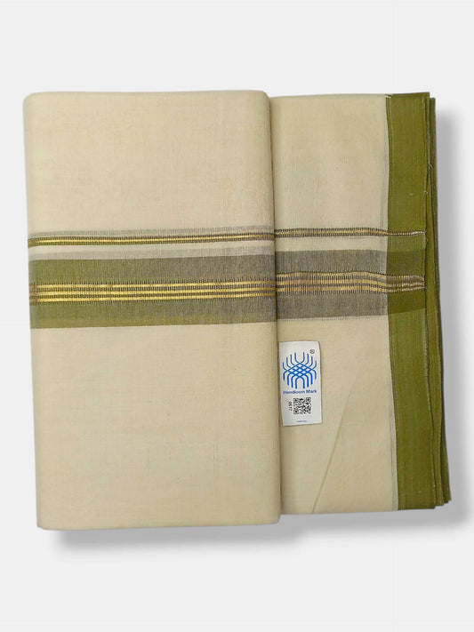 Kerala Balaramapuram Pure Cotton Handloom Mundu/Dhoti