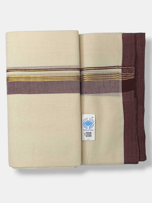 Kerala Balaramapuram Pure Cotton Handloom Mundu/Dhoti
