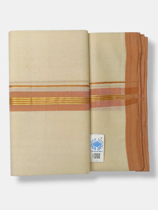 Kerala Balaramapuram Pure Cotton Handloom Mundu/Dhoti