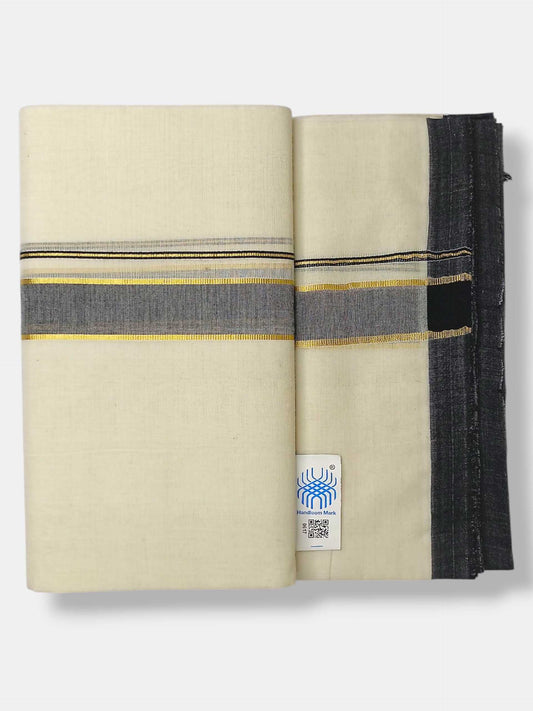 Kerala Balaramapuram Pure Cotton Handloom Mundu/Dhoti