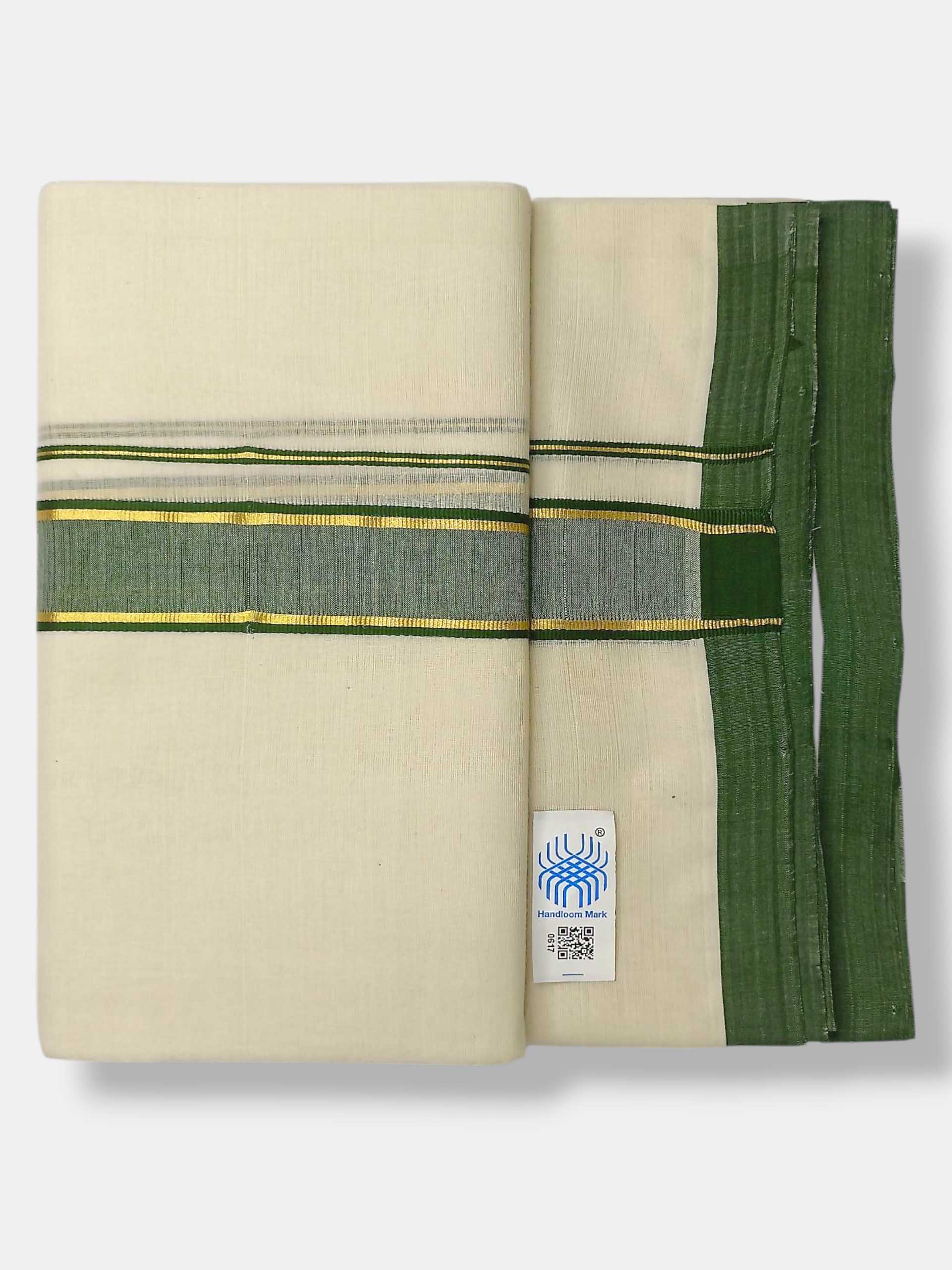 Kerala Balaramapuram Pure Cotton Handloom Mundu/Dhoti