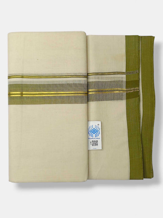 Kerala Balaramapuram Pure Cotton Handloom Mundu/Dhoti