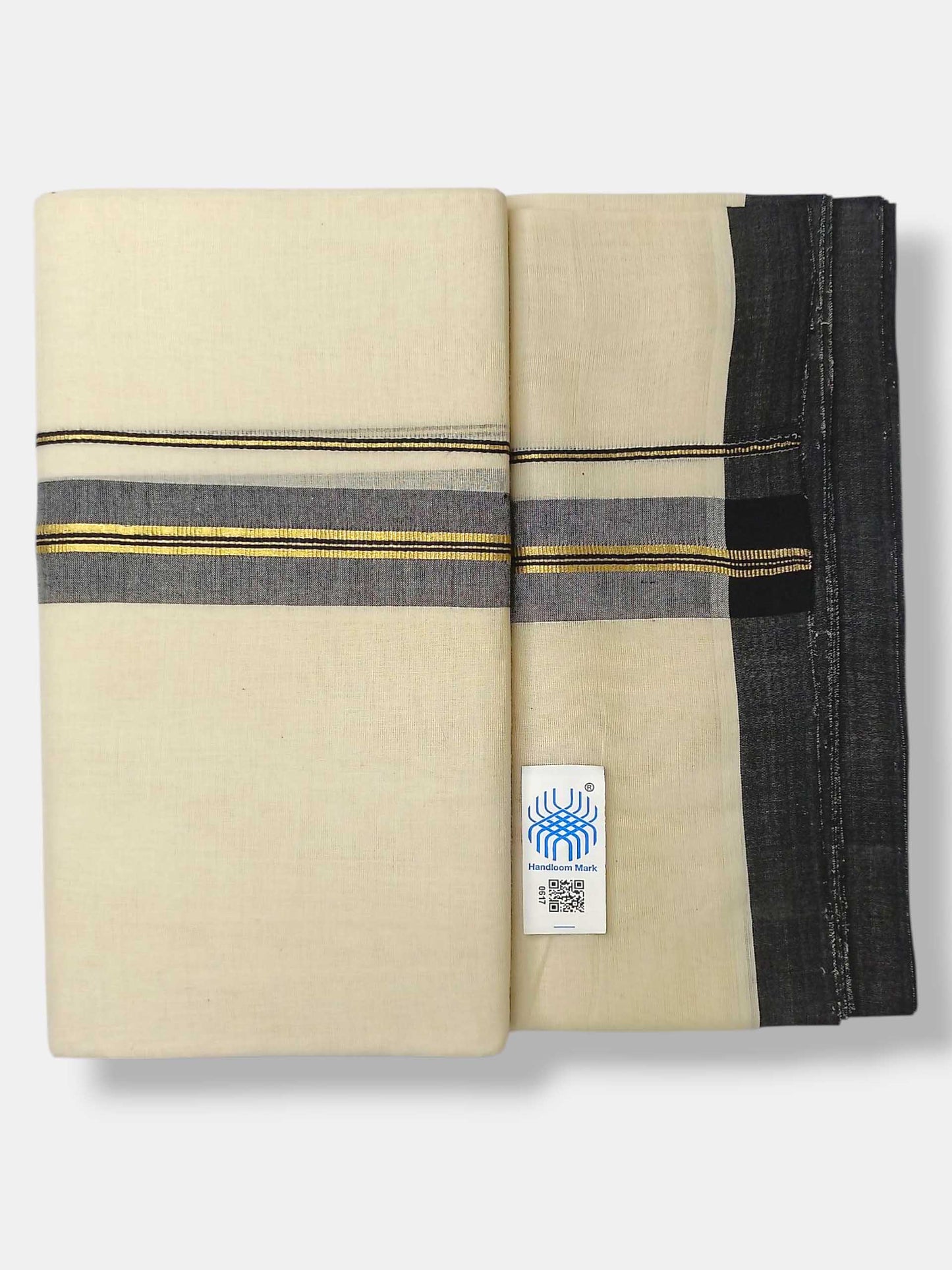 Kerala Balaramapuram Pure Cotton Handloom Mundu/Dhoti