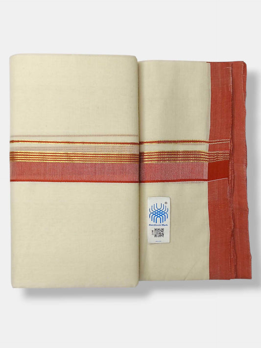 Kerala Balaramapuram Pure Cotton Handloom Mundu/Dhoti