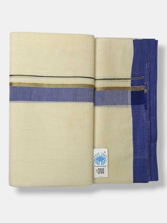 Kerala Balaramapuram Pure Cotton Handloom Mundu/Dhoti