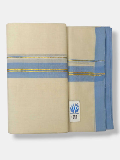 Kerala Balaramapuram Pure Cotton Handloom Mundu/Dhoti