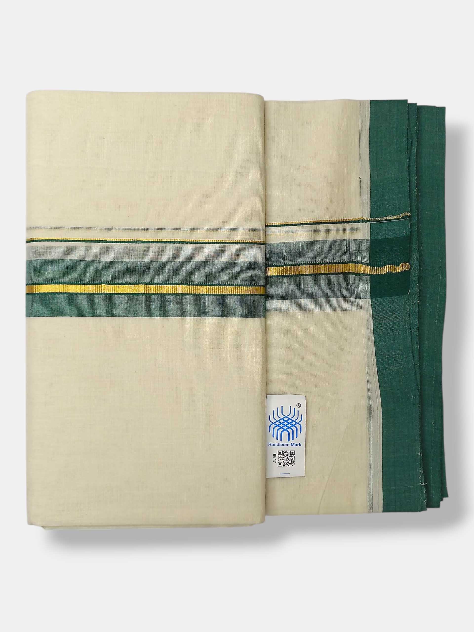 Kerala Balaramapuram Pure Cotton Handloom Mundu/Dhoti