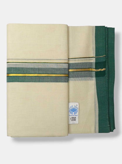 Kerala Balaramapuram Pure Cotton Handloom Mundu/Dhoti