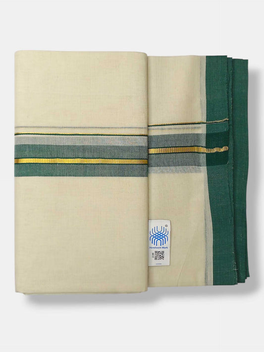 Kerala Balaramapuram Pure Cotton Handloom Mundu/Dhoti
