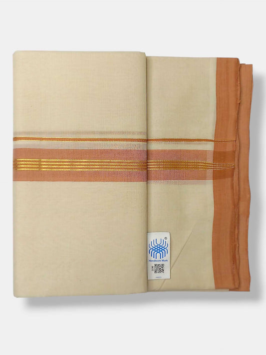 Kerala Balaramapuram Pure Cotton Handloom Mundu/Dhoti