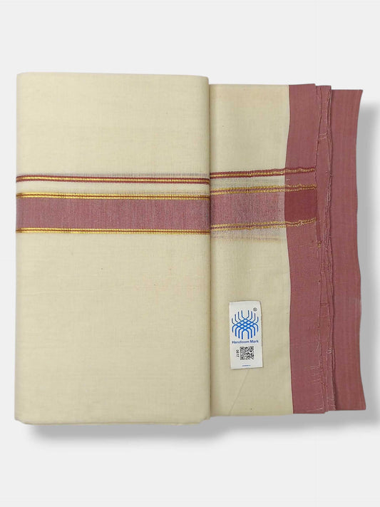 Kerala Balaramapuram Pure Cotton Handloom Mundu/Dhoti