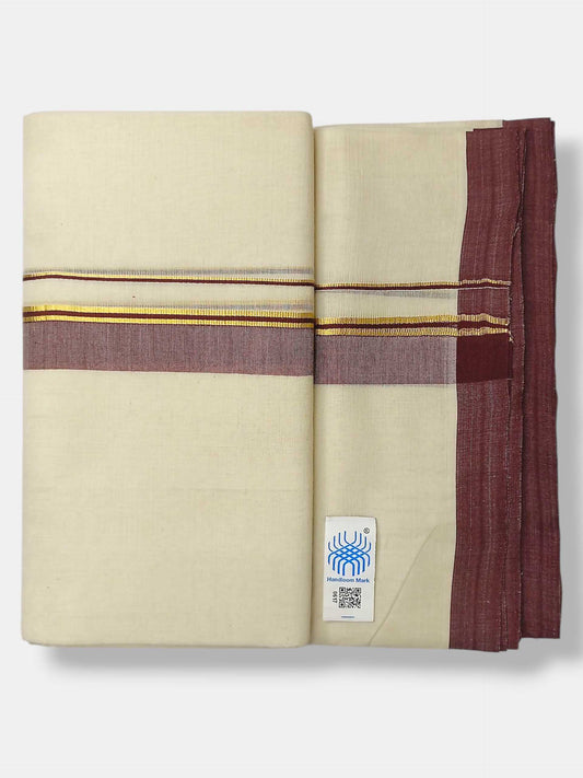 Kerala Balaramapuram Pure Cotton Handloom Mundu/Dhoti