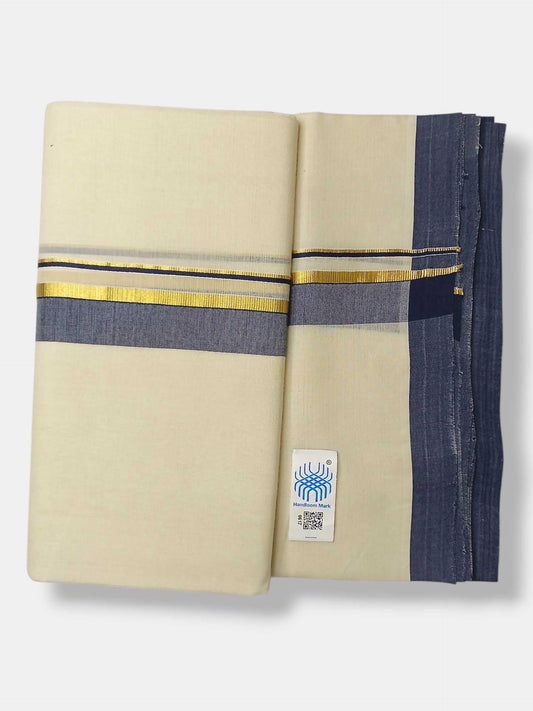 Kerala Balaramapuram Pure Cotton Handloom Mundu/Dhoti