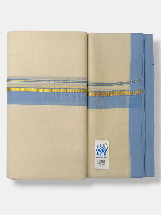 Kerala Balaramapuram Pure Cotton Handloom Mundu/Dhoti