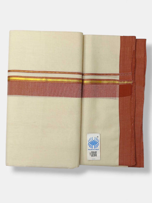 Kerala Balaramapuram Pure Cotton Handloom Mundu/Dhoti
