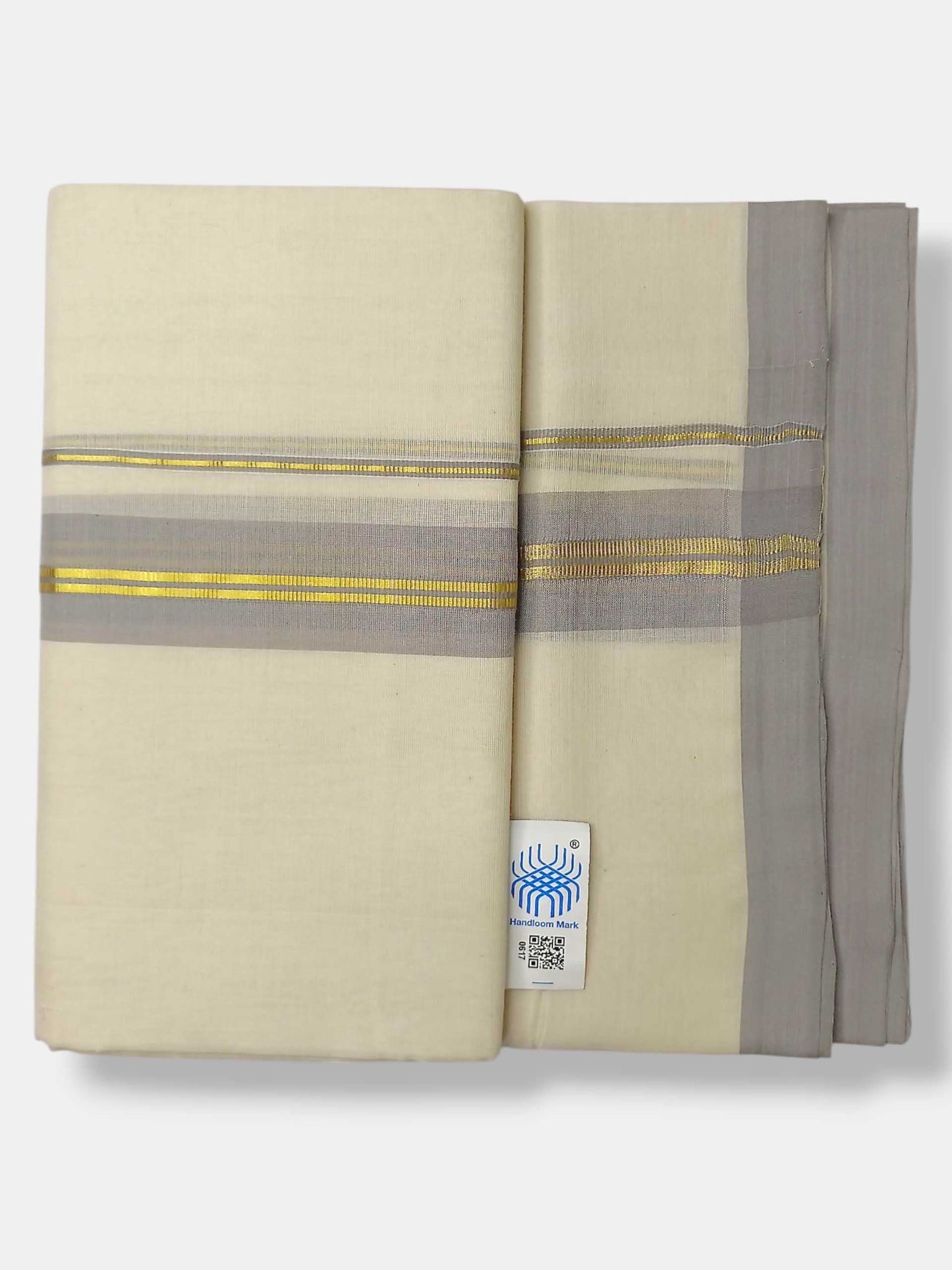 Kerala Balaramapuram Pure Cotton Handloom Mundu/Dhoti
