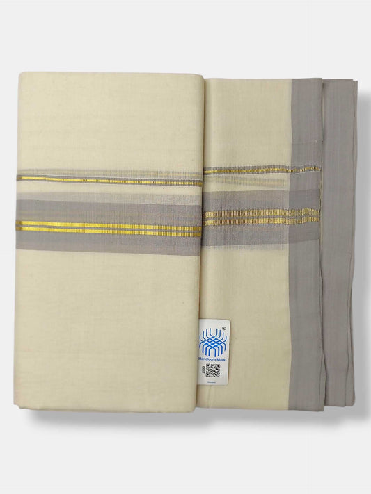 Kerala Balaramapuram Pure Cotton Handloom Mundu/Dhoti