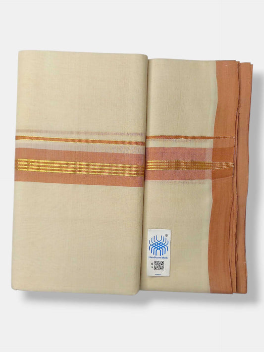 Kerala Balaramapuram Pure Cotton Handloom Mundu/Dhoti
