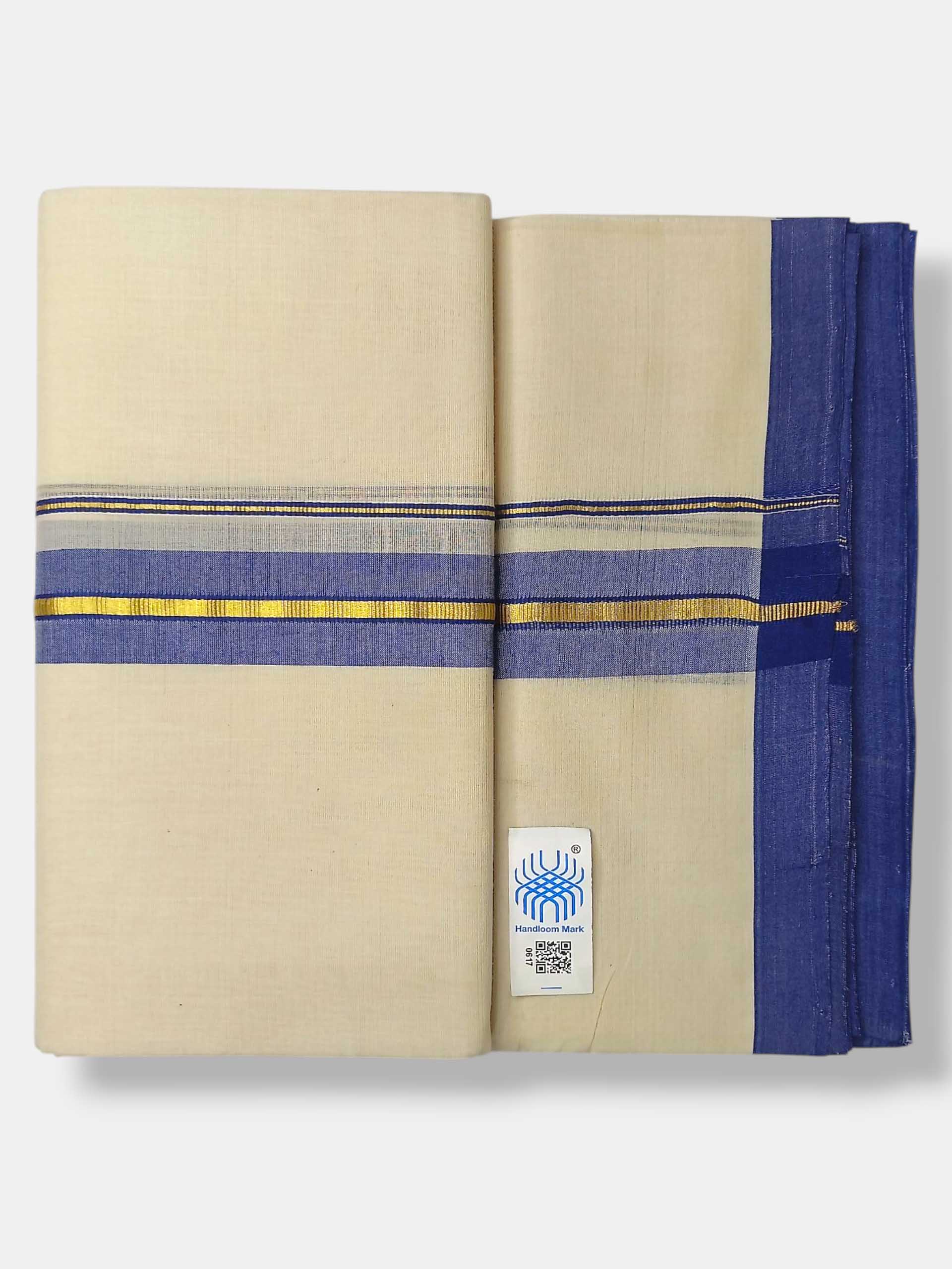 Kerala Balaramapuram Pure Cotton Handloom Mundu/Dhoti
