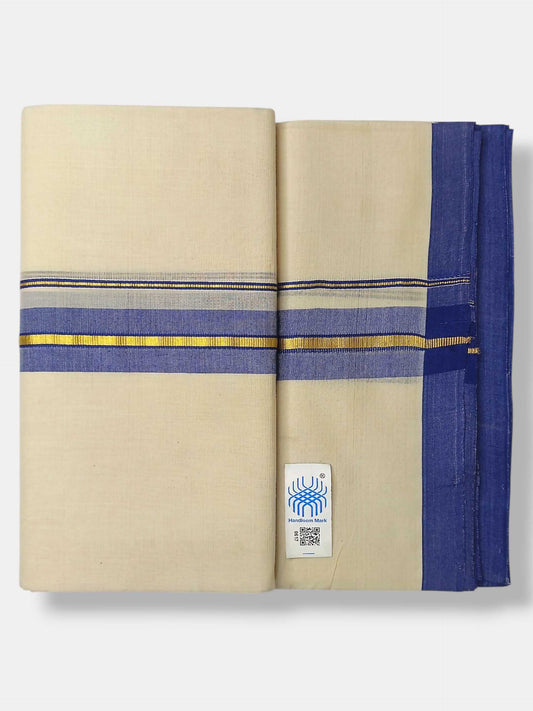 Kerala Balaramapuram Pure Cotton Handloom Mundu/Dhoti