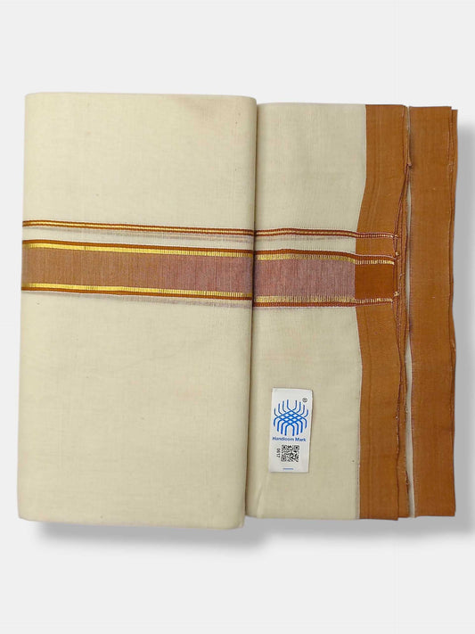 Kerala Balaramapuram Pure Cotton Handloom Mundu/Dhoti