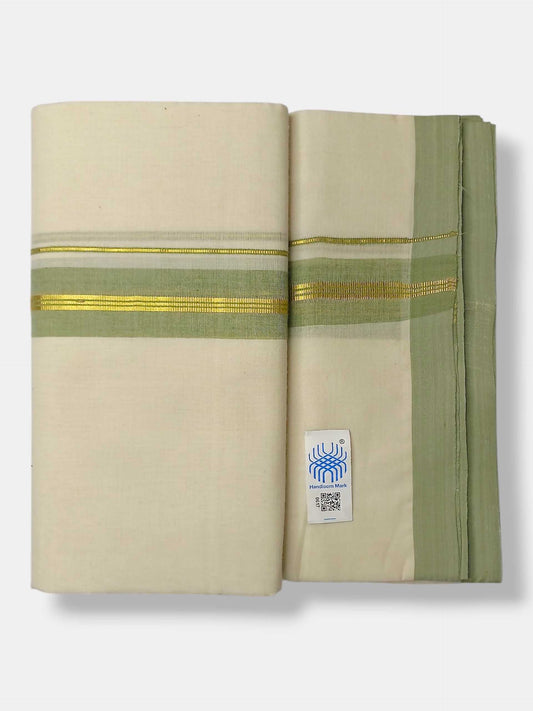 Kerala Balaramapuram Pure Cotton Handloom Mundu/Dhoti