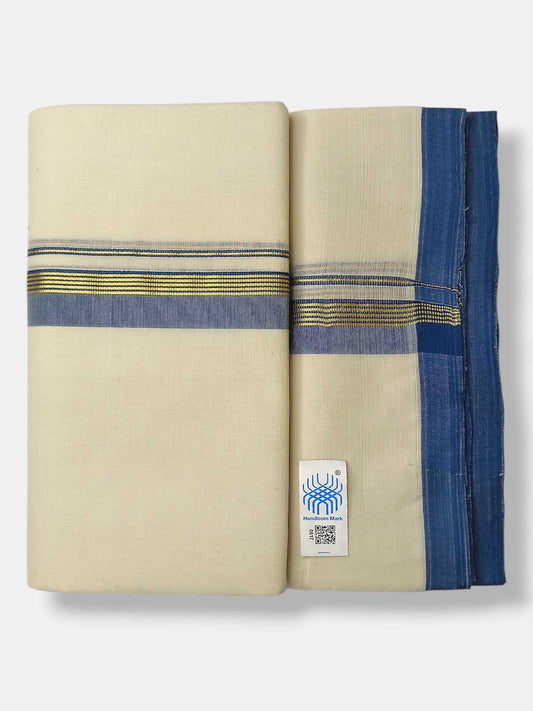 Kerala Balaramapuram Pure Cotton Handloom Mundu/Dhoti