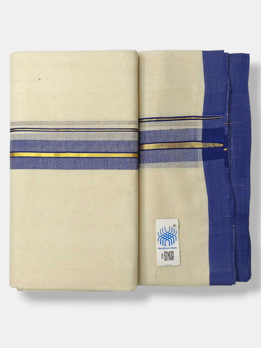 Kerala Balaramapuram Pure Cotton Handloom Mundu/Dhoti