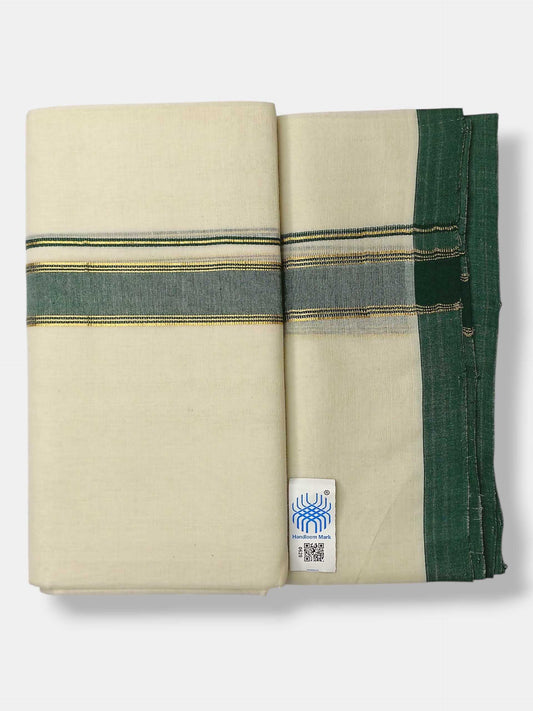 Kerala Balaramapuram Pure Cotton Handloom Mundu/Dhoti