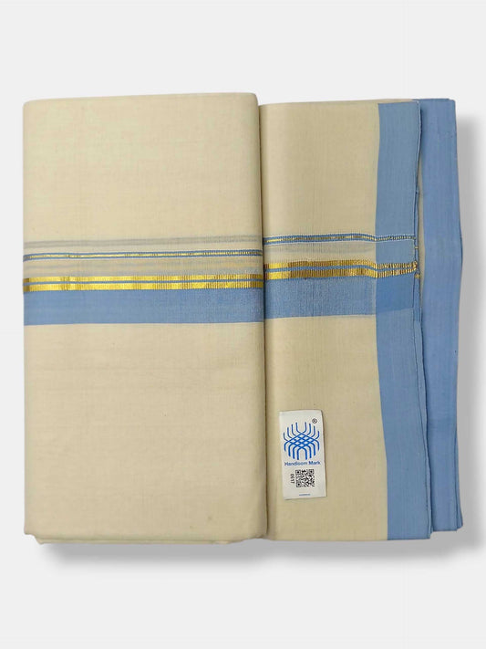 Kerala Balaramapuram Pure Cotton Handloom Mundu/Dhoti