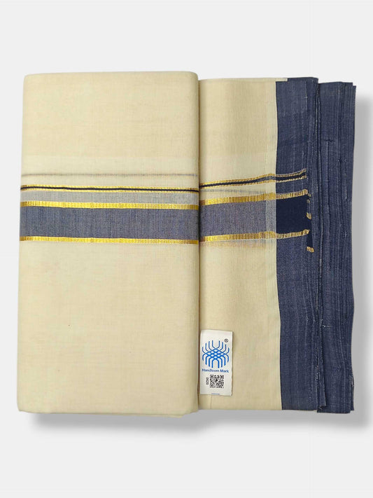 Kerala Balaramapuram Pure Cotton Handloom Mundu/Dhoti